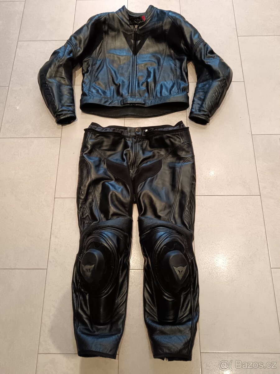 Dainese Avro-Pánská kožená moto kombinéza, dvoudílná-klokan