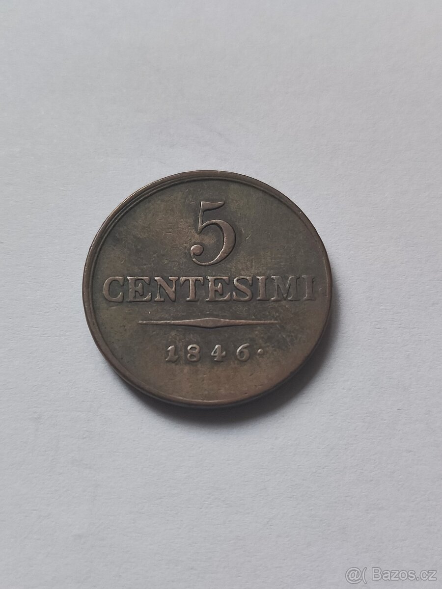 Ferdinand V. - 5 Centesimi 1846 V