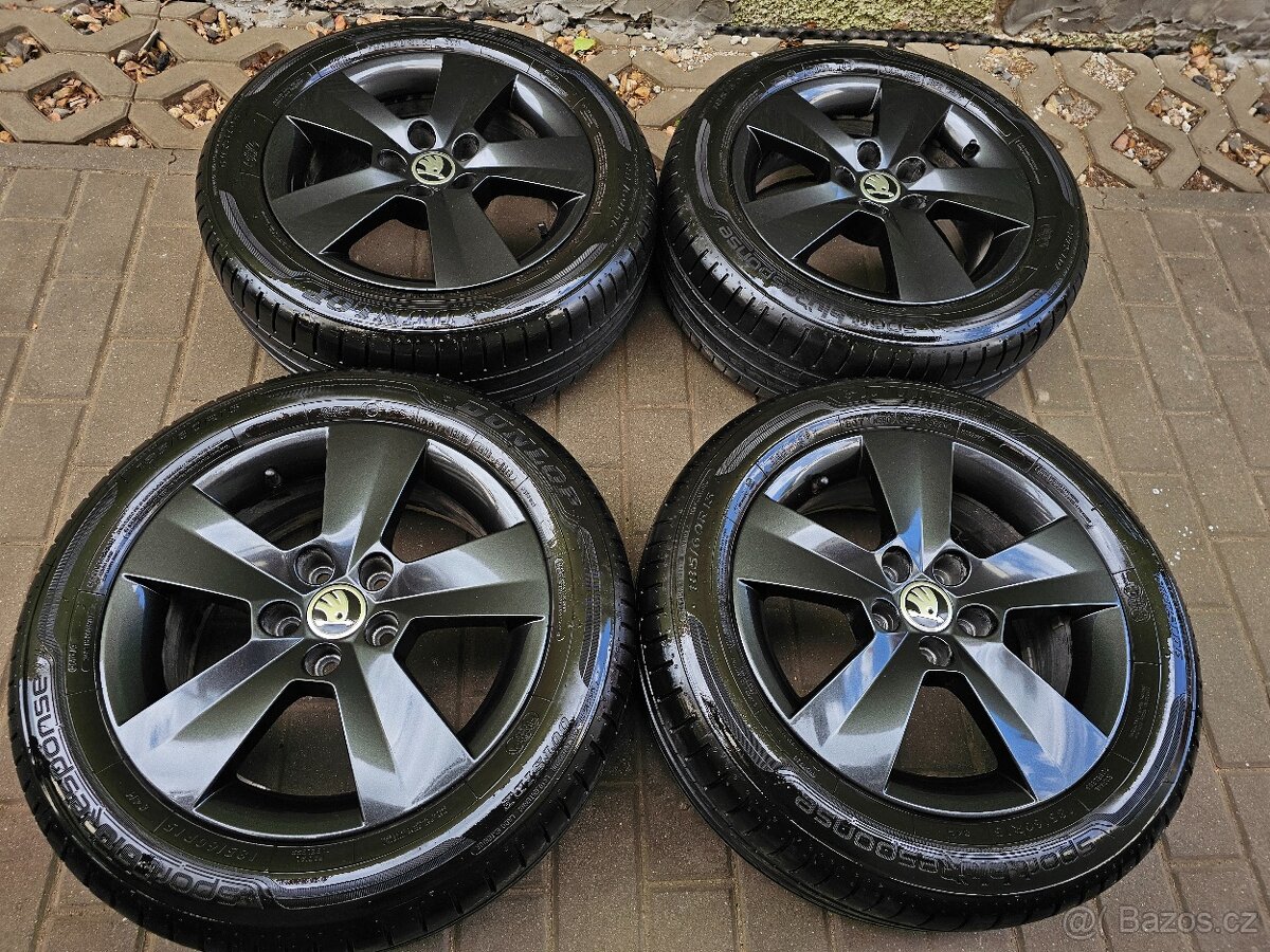ALU kola letní Škoda 5x100 Fabia III Rapid R15 Matone