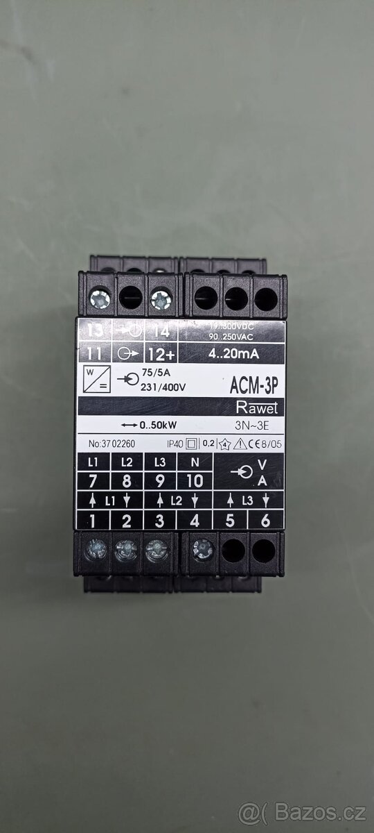Převodník ACM-3P činný výkon 3f