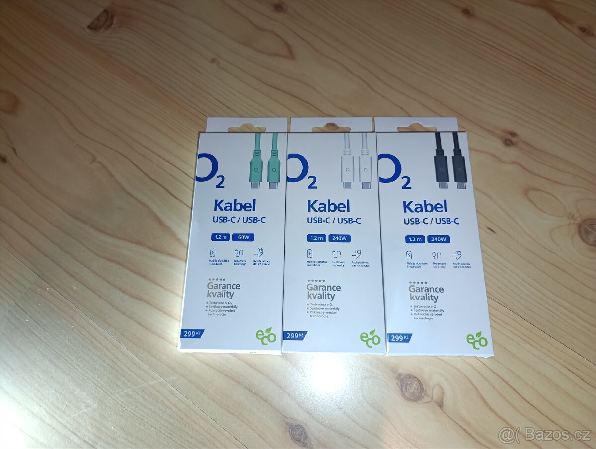 Kabel O2 USB-C x USB-C 1,2m ECO