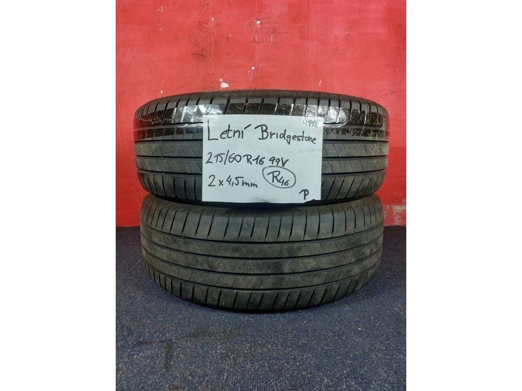 215/60 R16 99 V LETNÍ Bridgestone Turanza T005