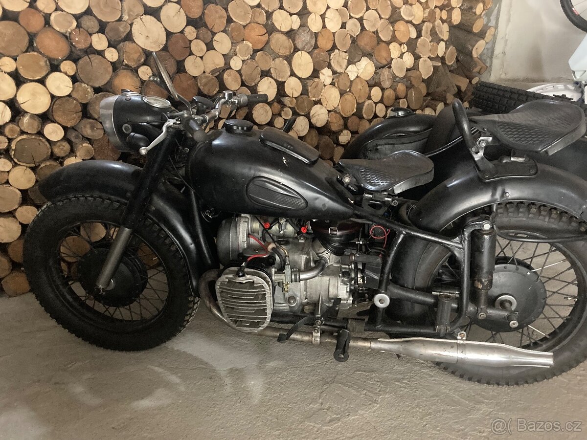 K 750 M 1955 originál doklady SPZ po renovaci