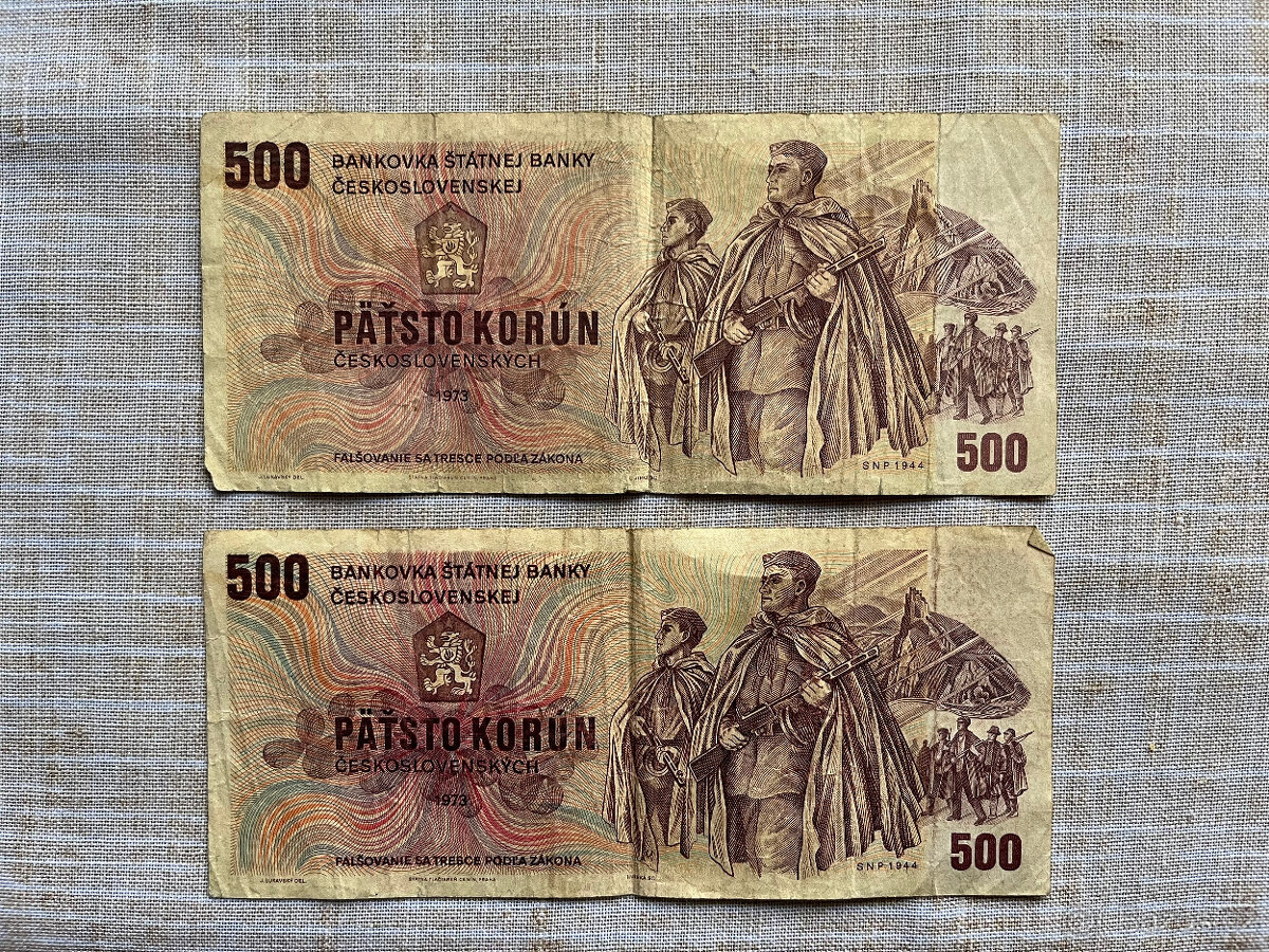 prodám 2 bankovky