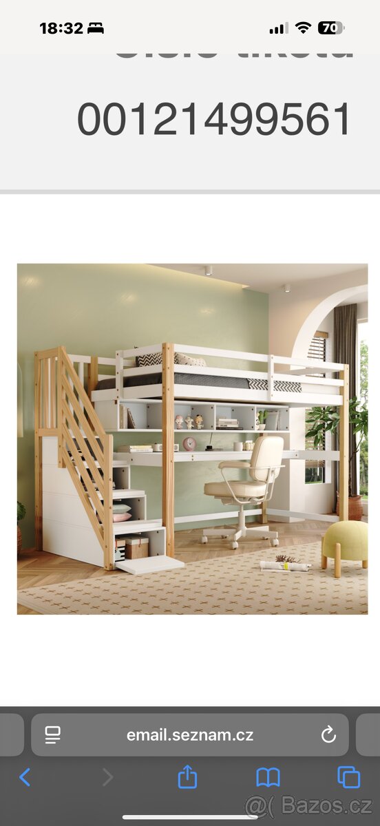 Dětská patrová postel