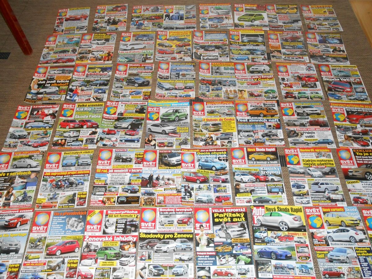 Časopisy autohit, svět motorů