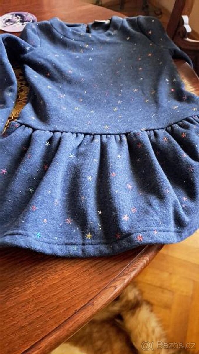 Dívčí šaty se zateplené Topo vel. 110