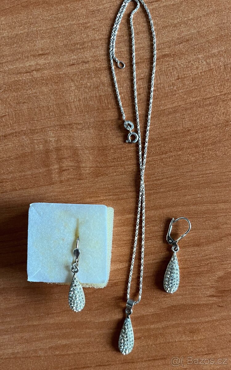 Set náušnice a přívěsek Swarovski
