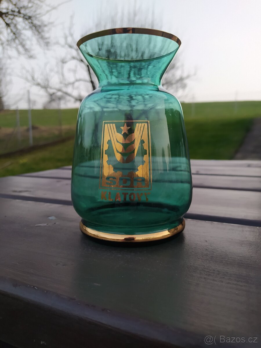 Skleněná váza Klatovy