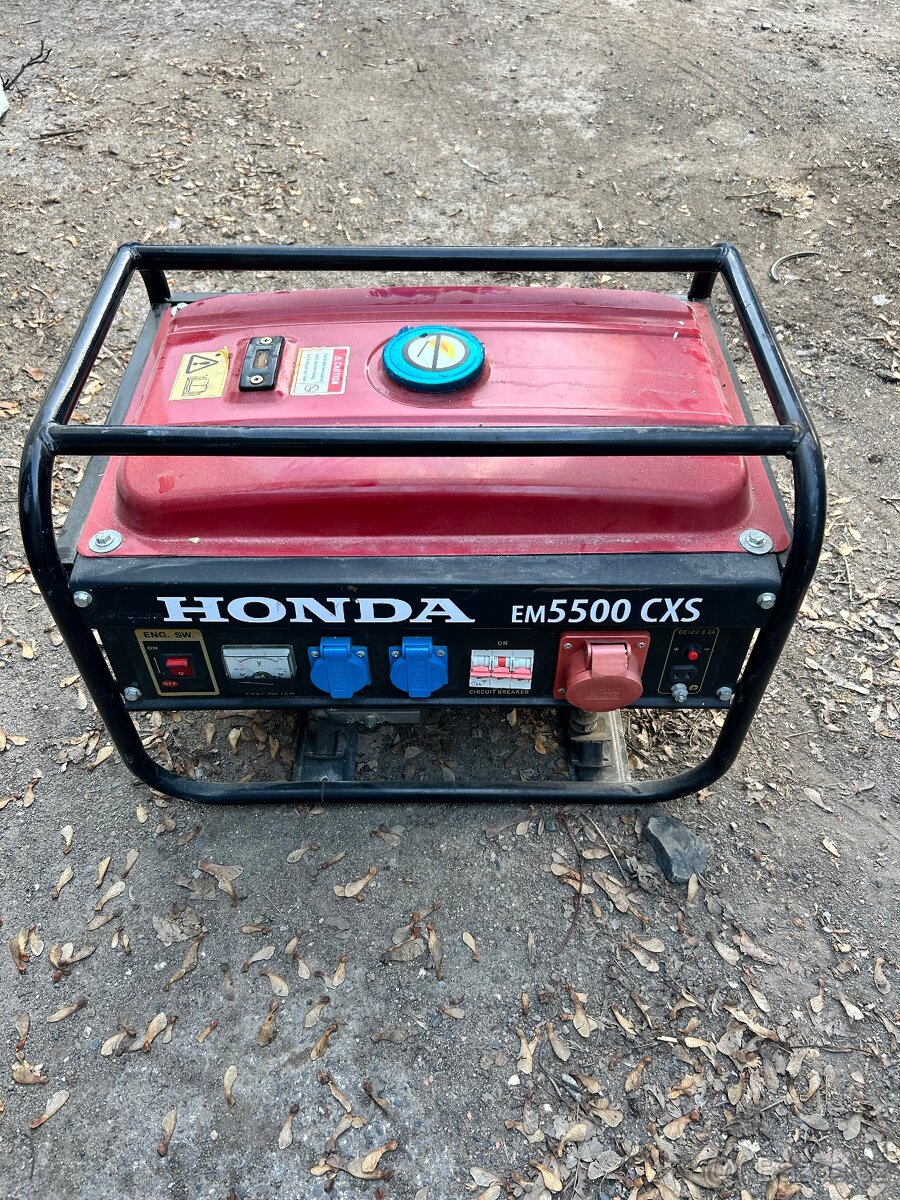 (Po servisu) elektrocentrála Honda EM5500 CXS – 5,5 kW