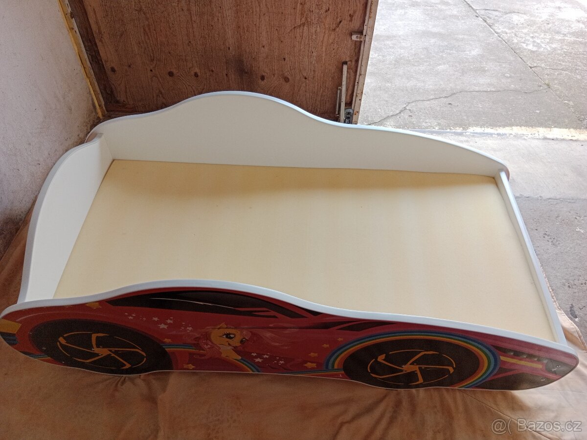 Dětská postel  auto Sebastian 140cmx70cm