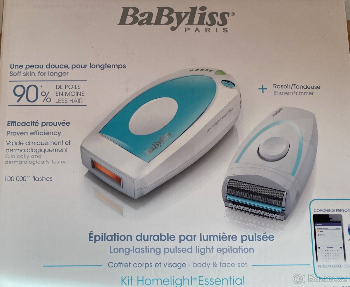 Babyliss IPL epilátor+hol.strojek BaByliss