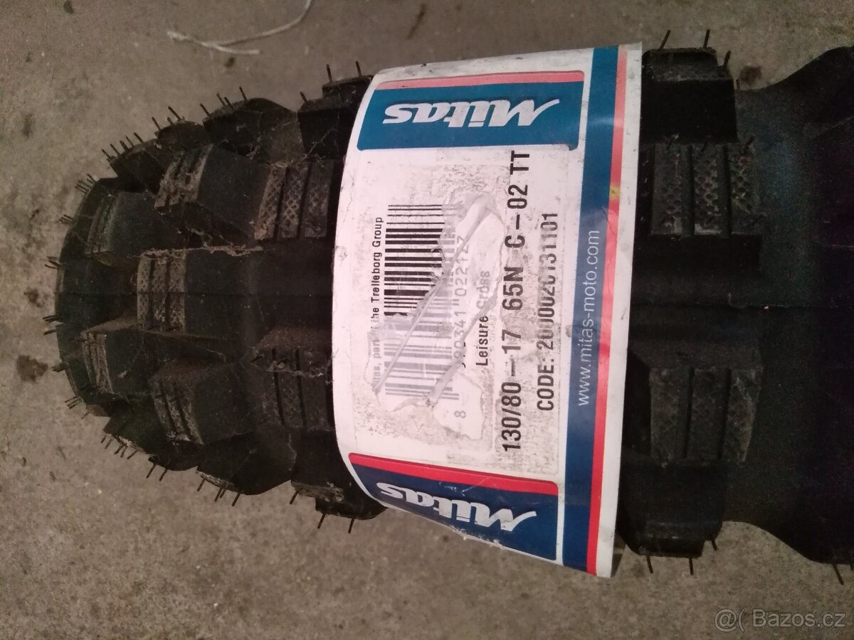Zadní pneu Mitas 130/80 - 17