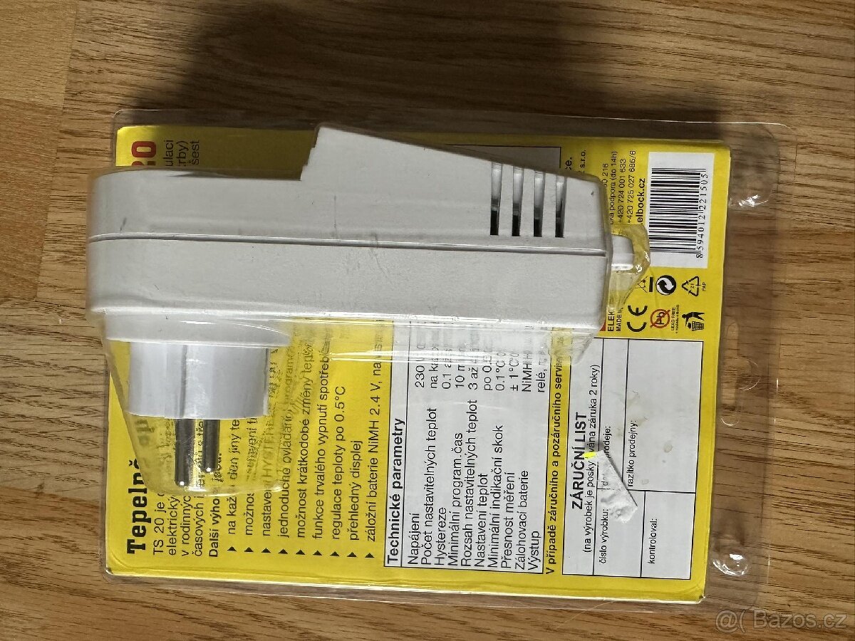 Termostat do zasuvky Ts20 nový