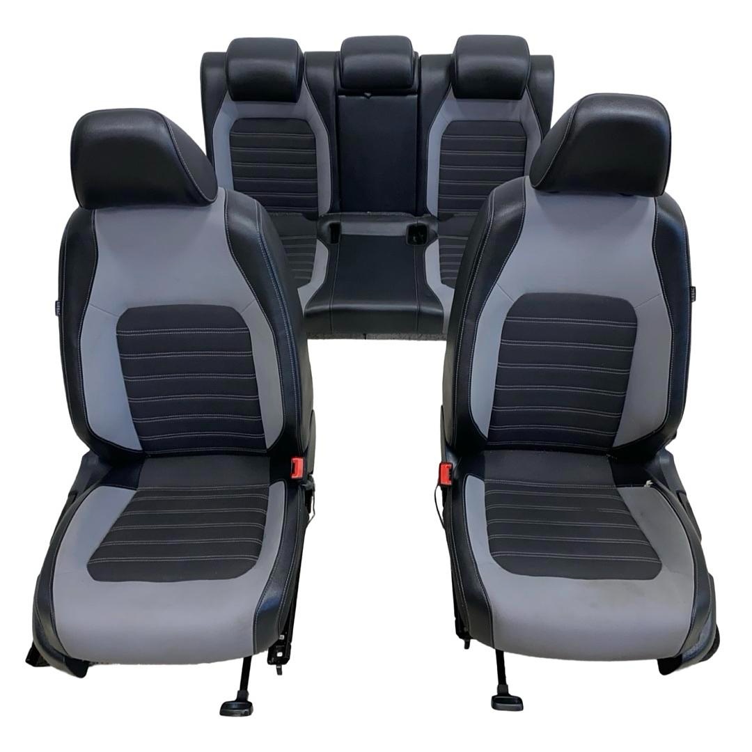Sedačky černá kůže šedá látka VW Jetta 4 6Z r.v. 2011
