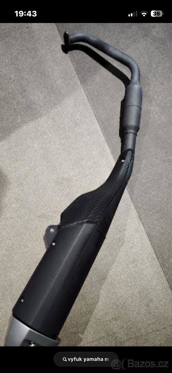 Výfuk yamaha mt125 2018 a zadní držák spz