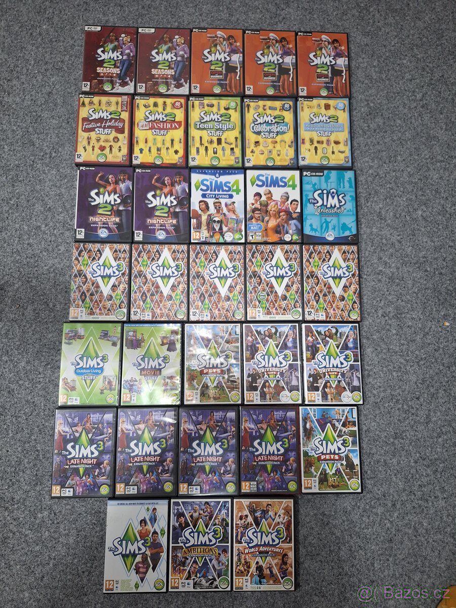 SIMS 1, 2, 3, 4 sada