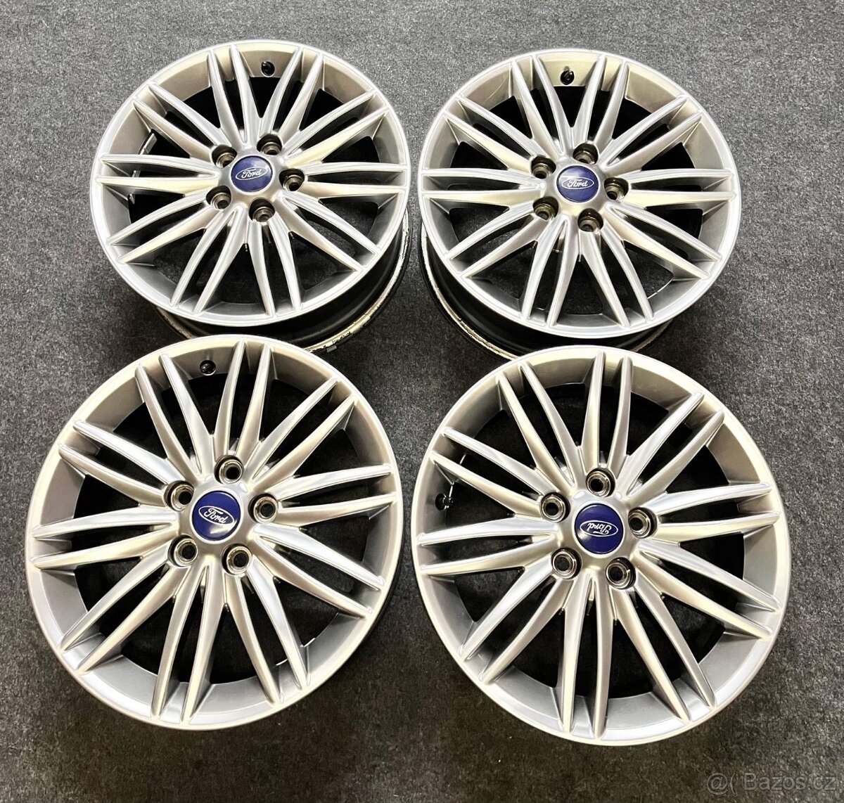 5x108 R16 originál alu disky Ford + senzor