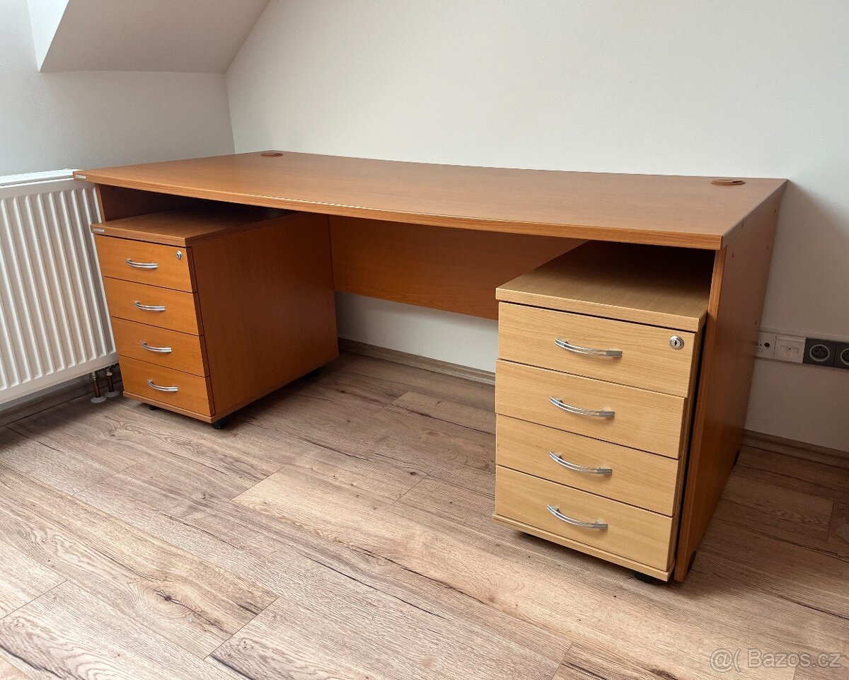 Kancelářský stůl + 2 kontejnery