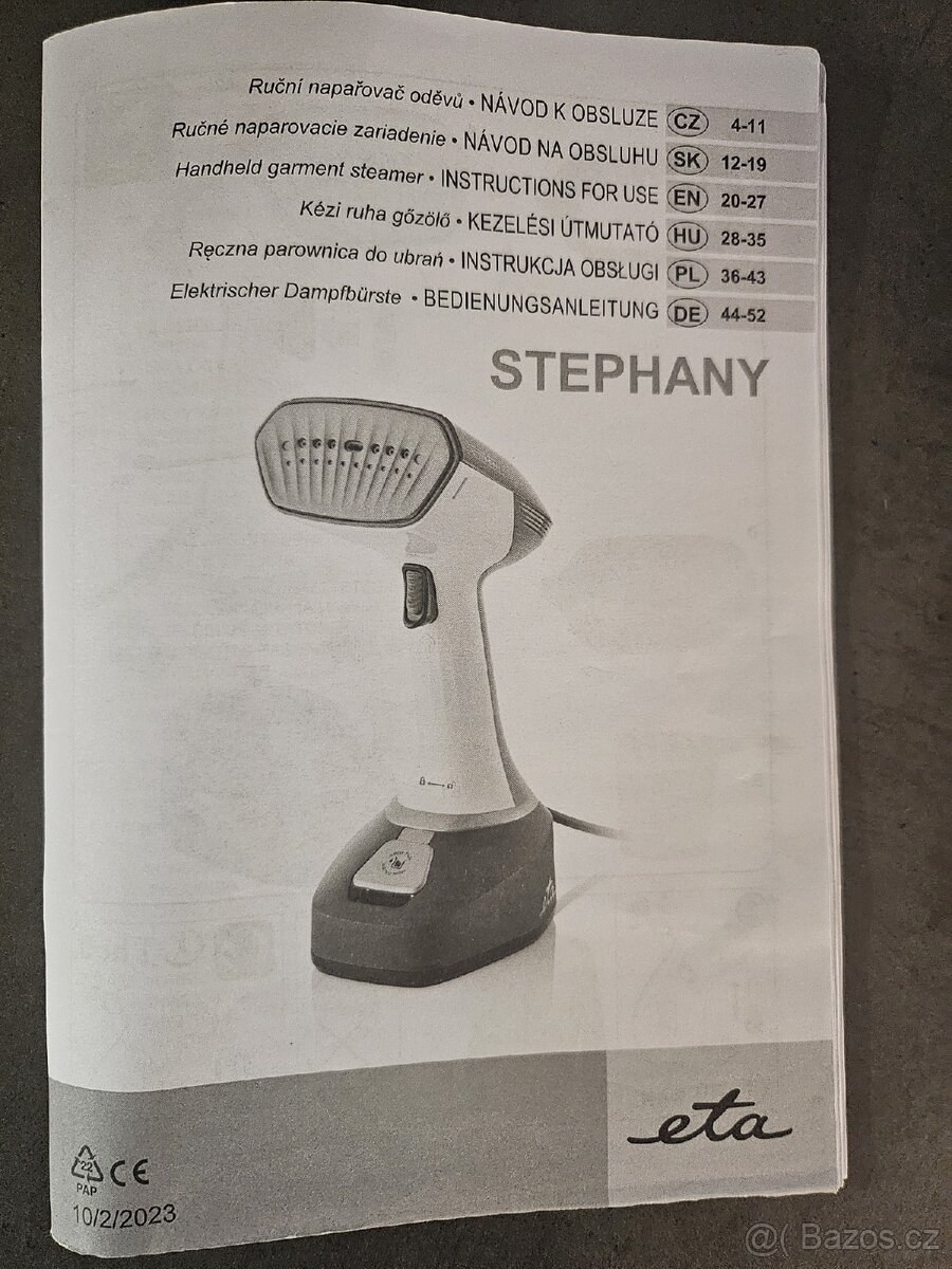 Ruční napařovač oděvů