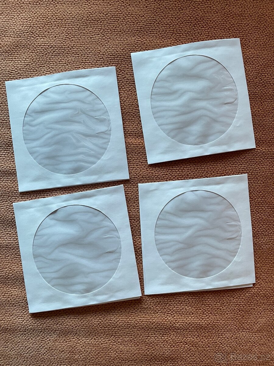 Obálky, pošetky papír/fólie na DVD nebo CD za 0,75 Kč/ks