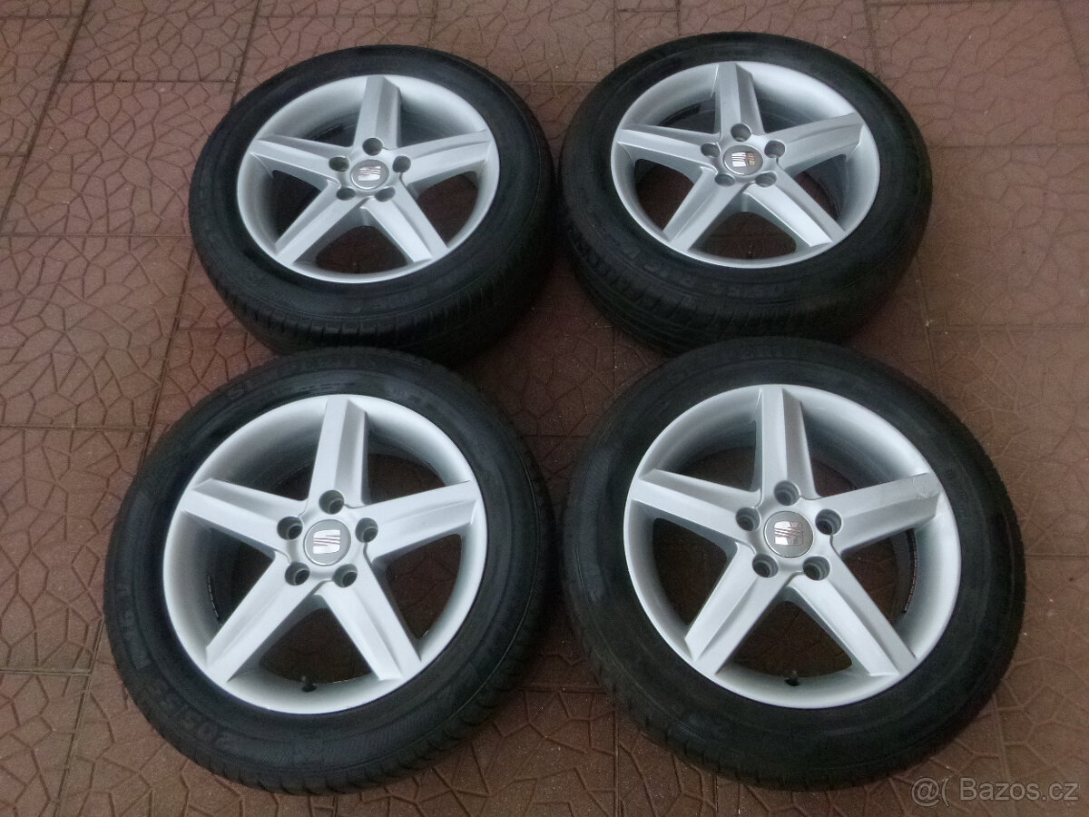 Letní alu sada disky kola originál Seat 5x112 6,5Jx16 ET50