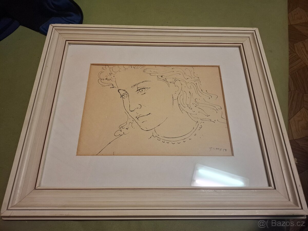 Obraz portrétní studie(František Volf)originál