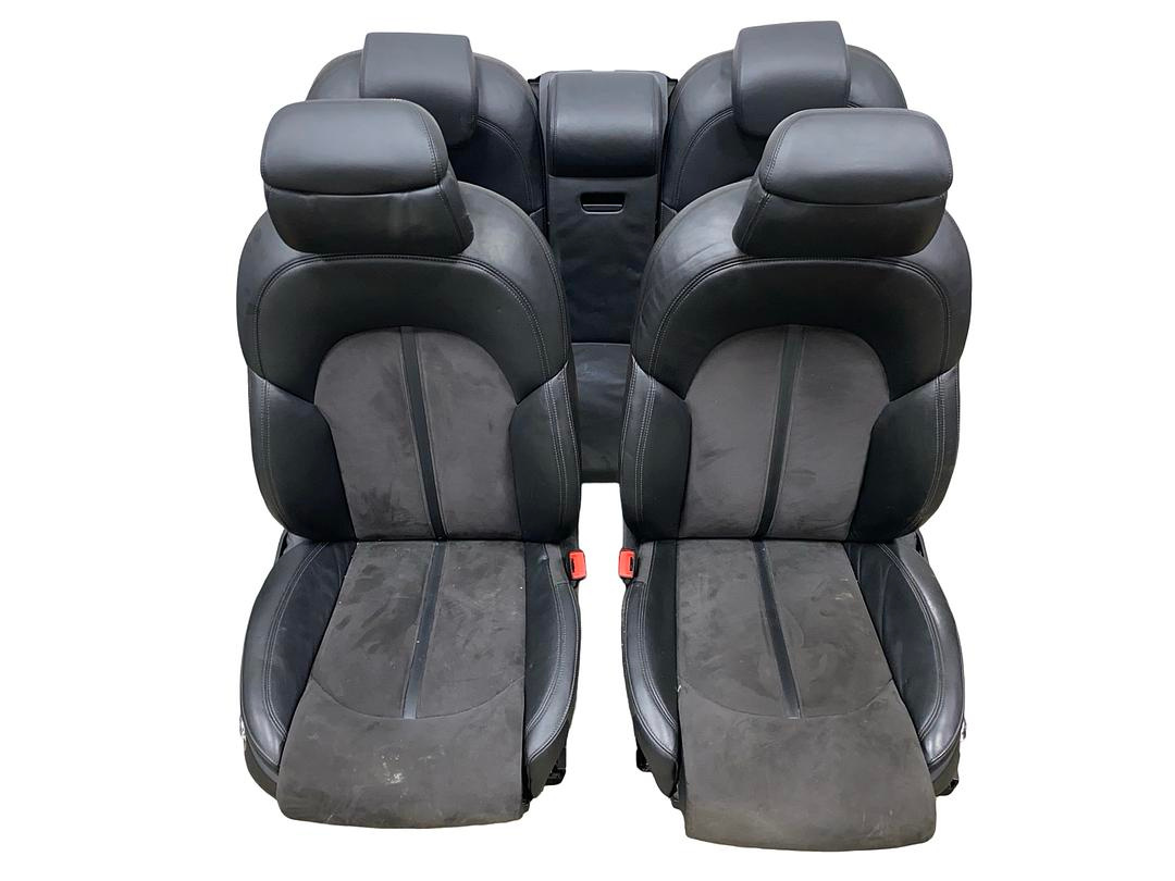 Sedačky sportovní černá kůže alcantara Audi A8 D4 4H sedan