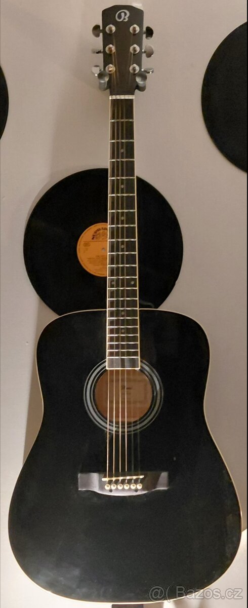 🎸 Akustická kytara Blond D-OA BK + Fender popruh + obal