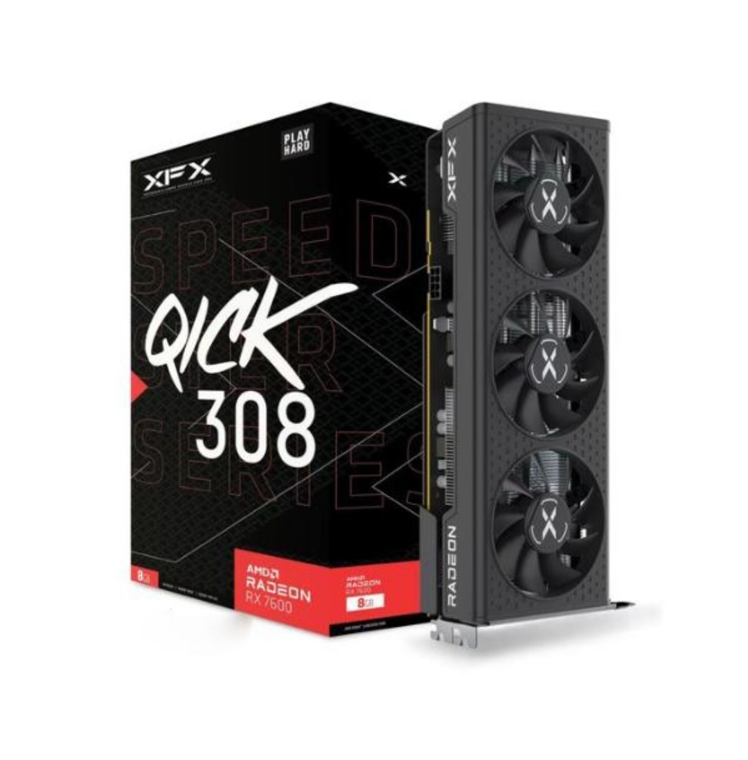 XFX Speedster QICK 308 Radeon RX 6600 XT Black Gaming,8GB GD