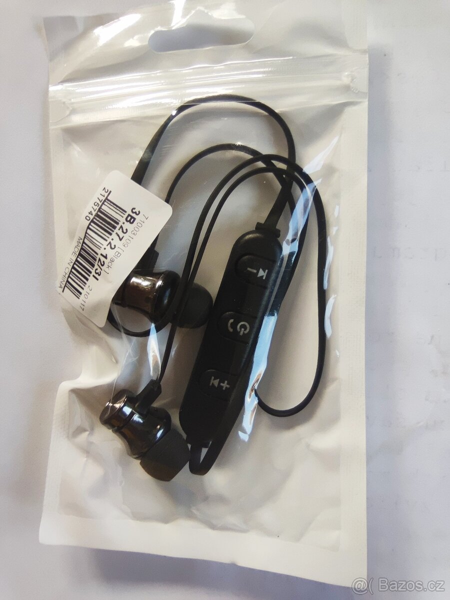 Bezdrátová sluchátka bluetooth. S mikrofonem.Nová