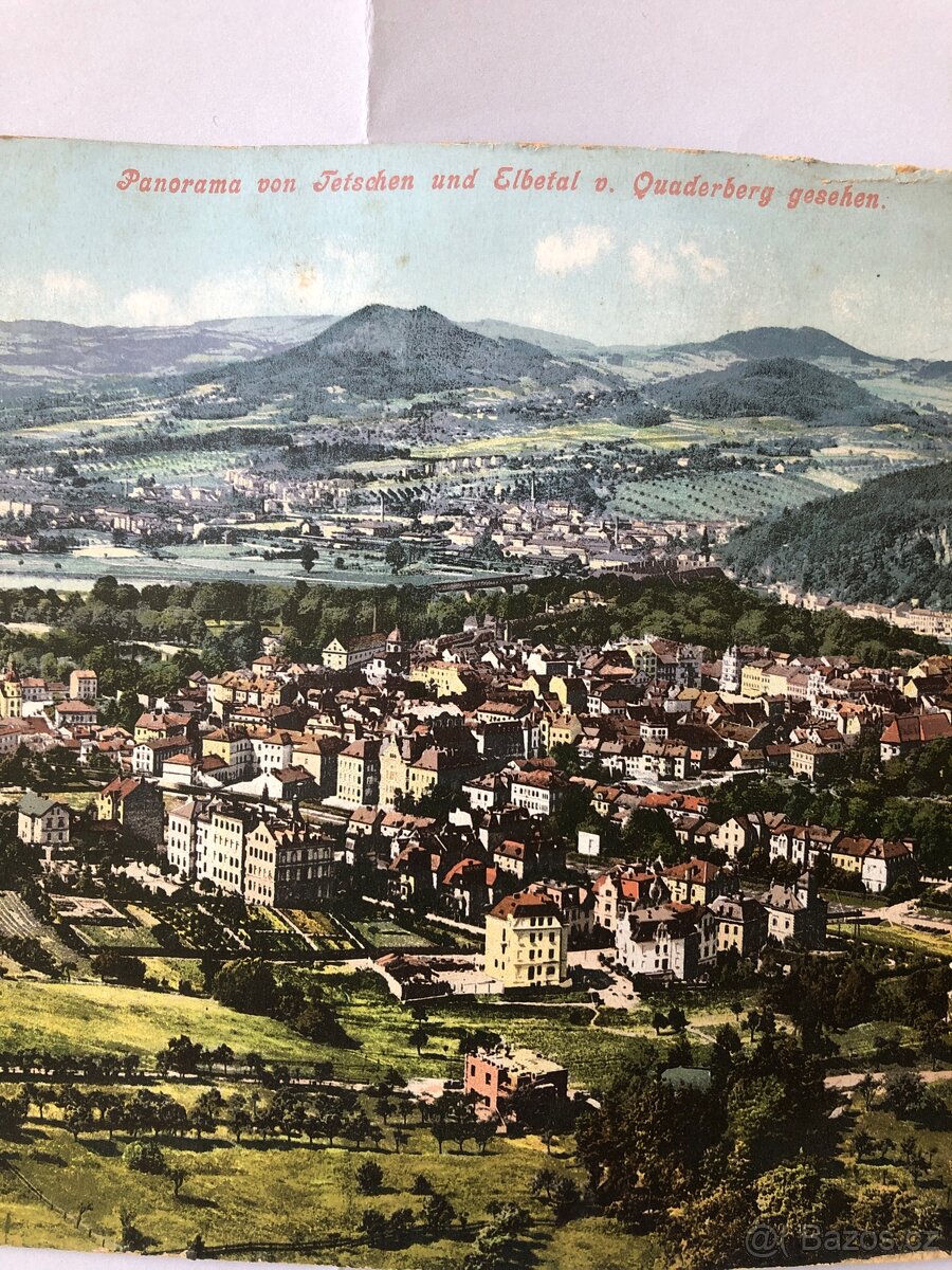 Panorama Tetschen und elbetal