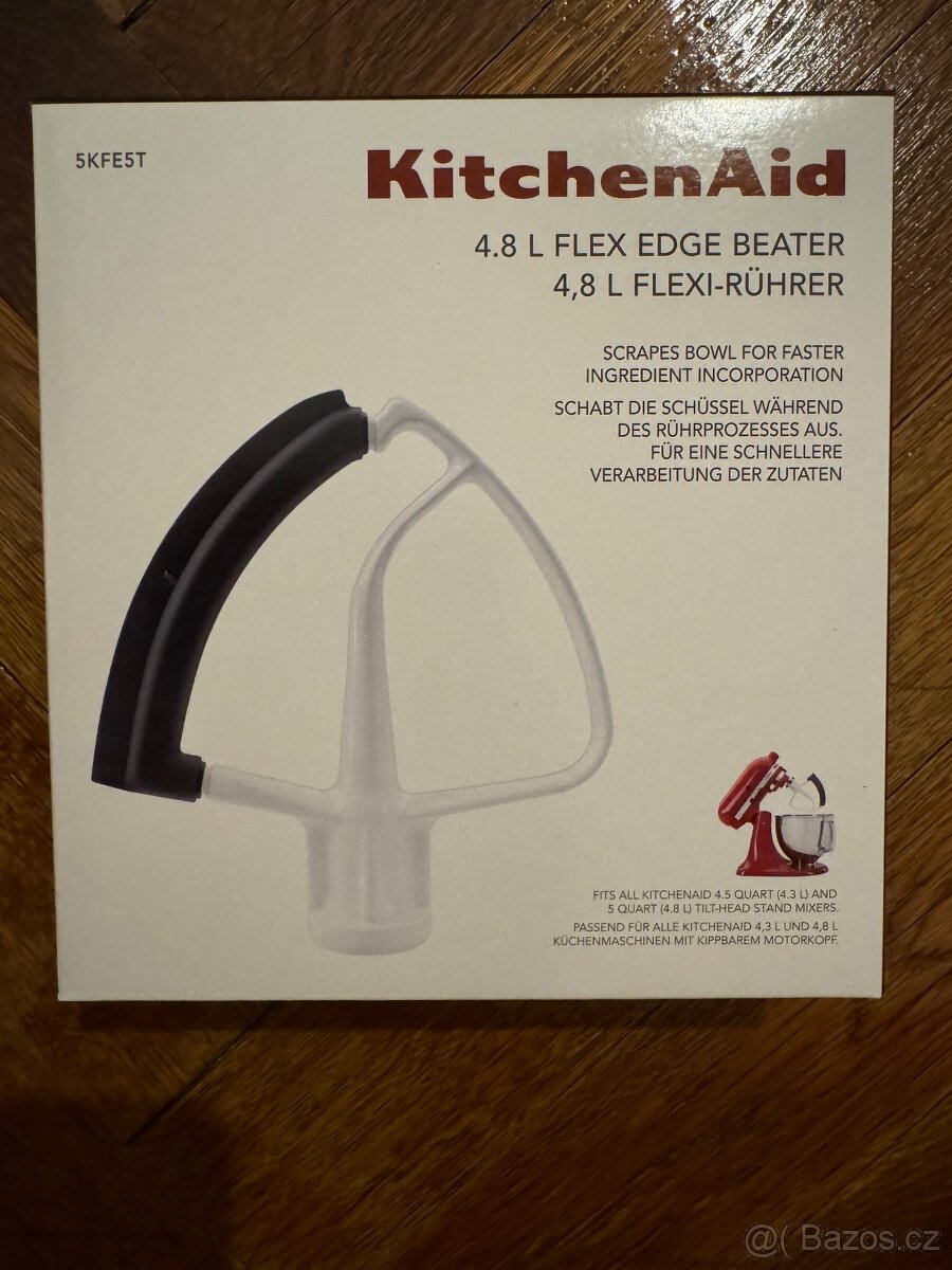 KitchenAid 5KFE5T plochý šlehač se stěrkou nový nerozbalený