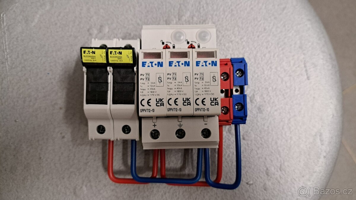 EATON SET - DC přepěťová ochrana T1+T2 + jištění pro FVE
