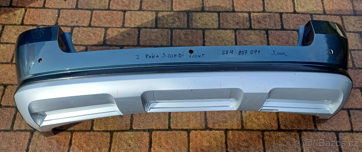 Zadní nárazník Škoda Fabia III SCOUT 6V9807091