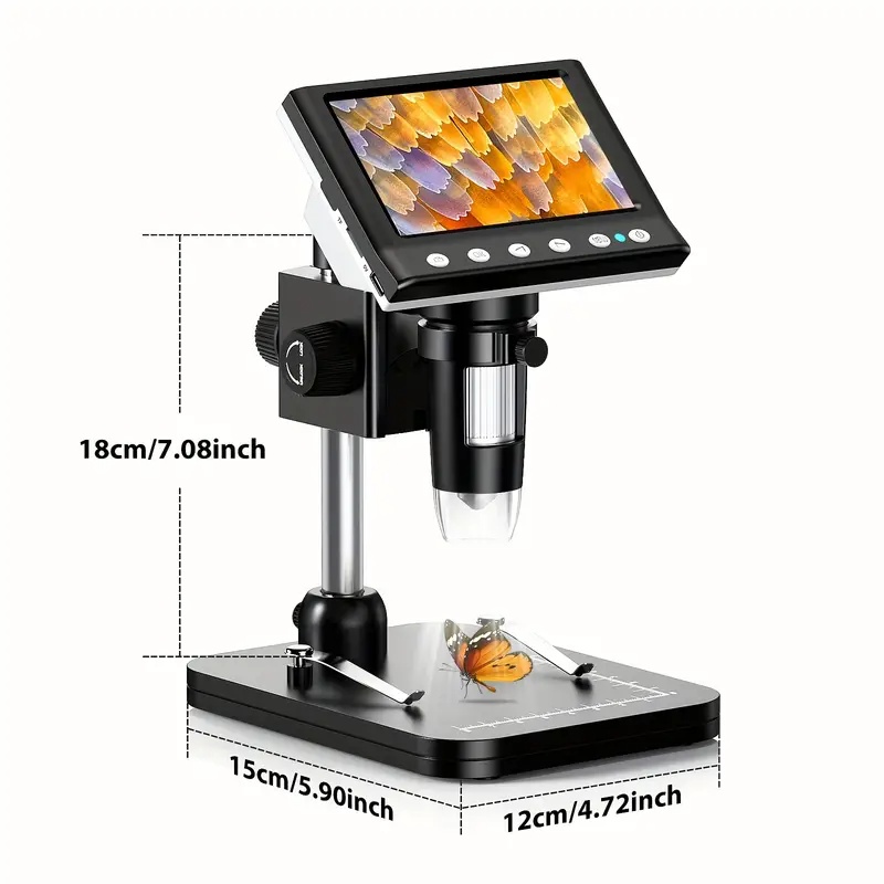 NOVÝ HD Digitální Mikroskop,1000x zvětšení, 8 LED