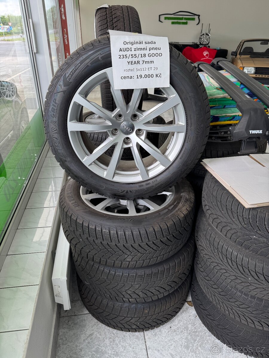 originální sada AUDI zimní pneu 235/55/18 GOODYEAR 7mm