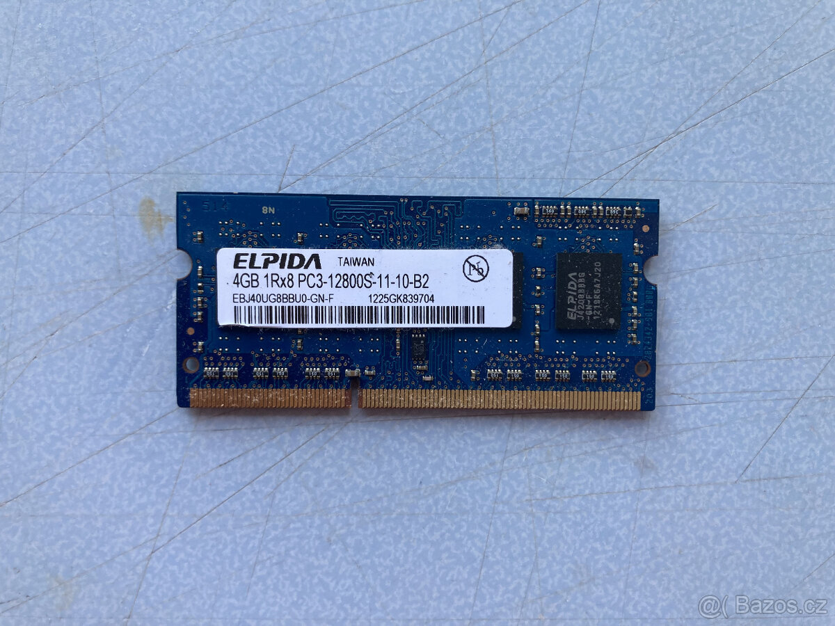 Paměťový modul Elpida 4GB pro notebooky