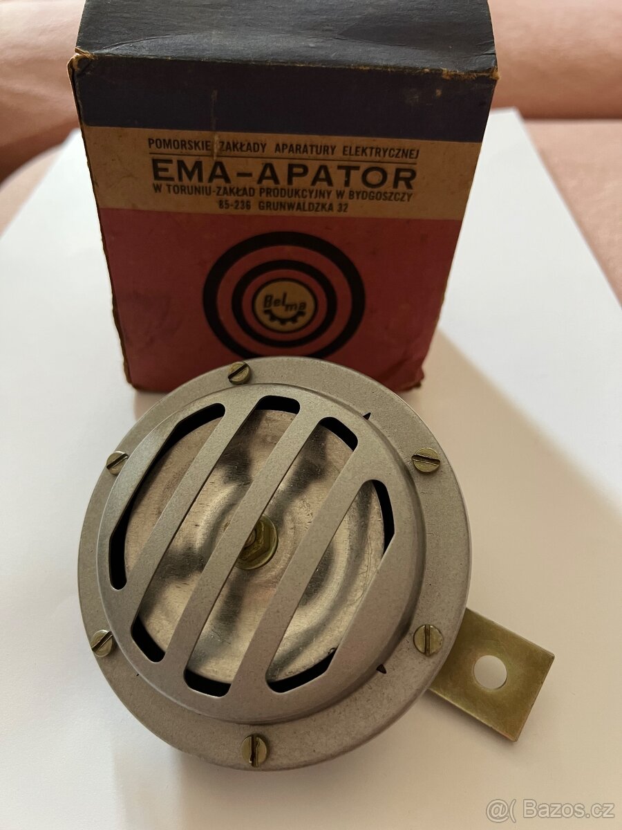 Belma Sygnał Motocyklowy - Ema - Apator nový klakson 12V