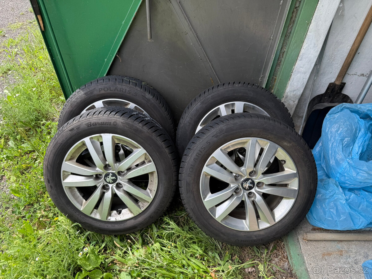 Originál ALU Peugeot 308 + Barum Polaris 5 205/55/R16