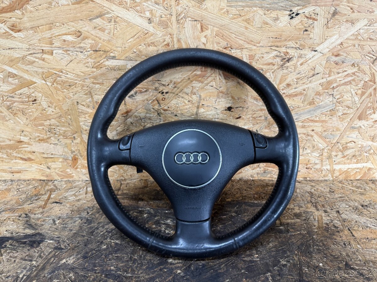 KOŽENÝ VOLANT S ŘAZENÁM AUDI A6 C5