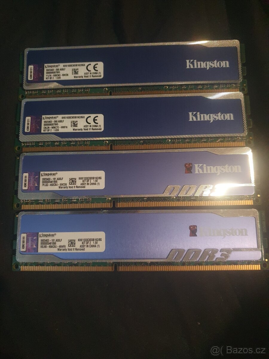 Kingston DDR3 4x Hyper Blu 16GB