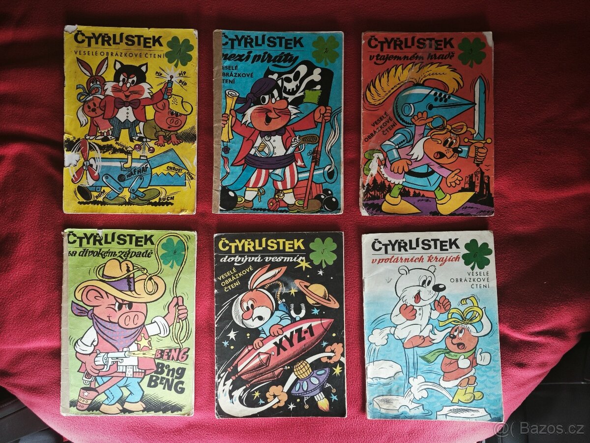 Čtyřlístek rok 1969 číslo 1 až 6
