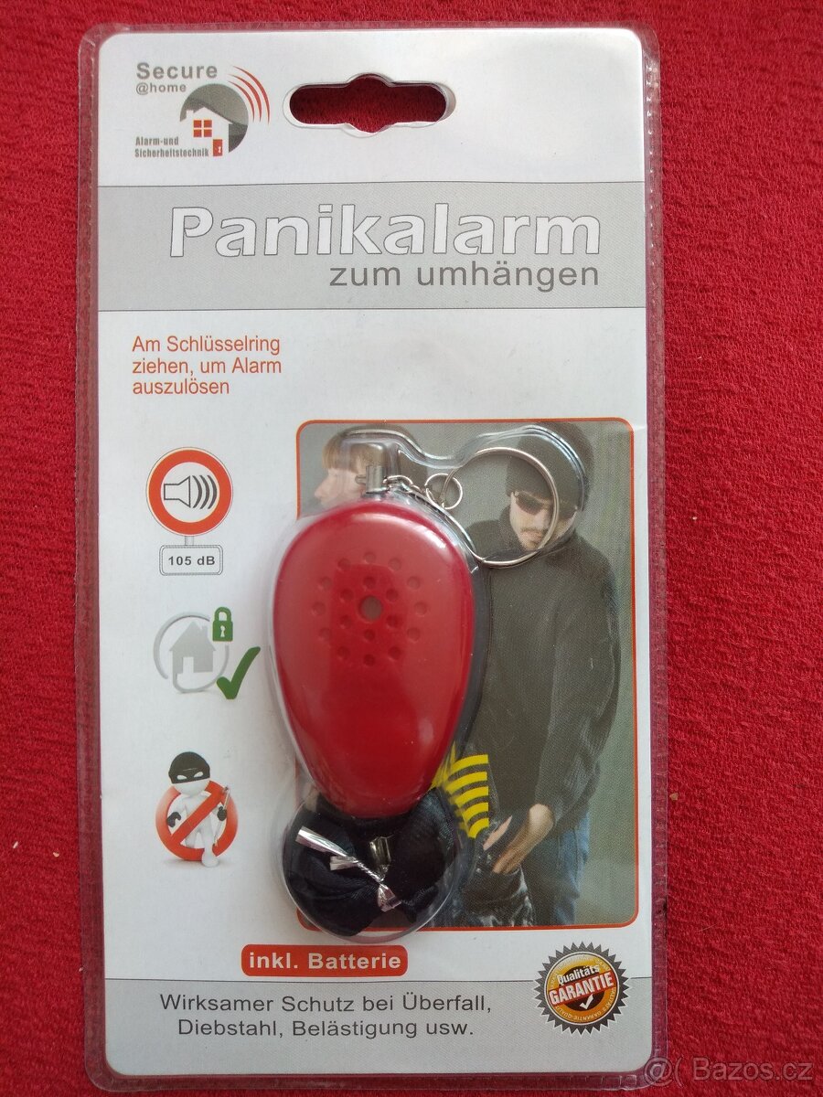 Kapesní alarm NOVÝ - hlasitost 90 dB