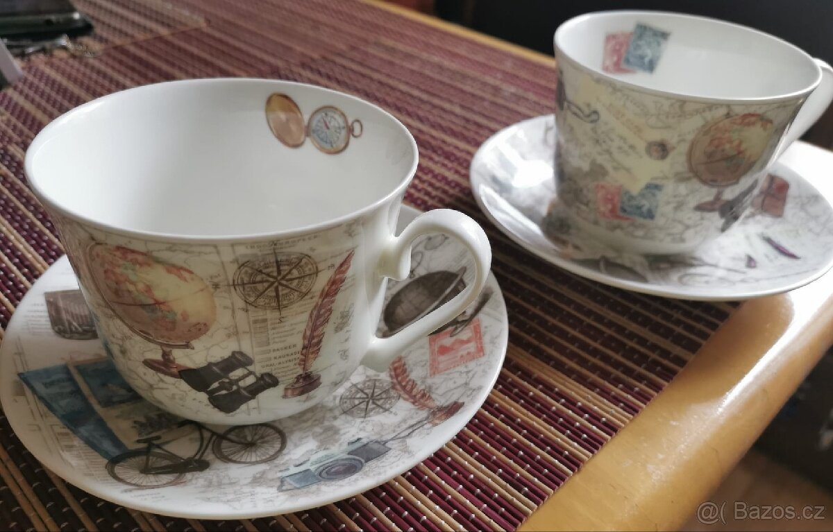 Sada 2 šálků a podšálkem- Roy Kirkham