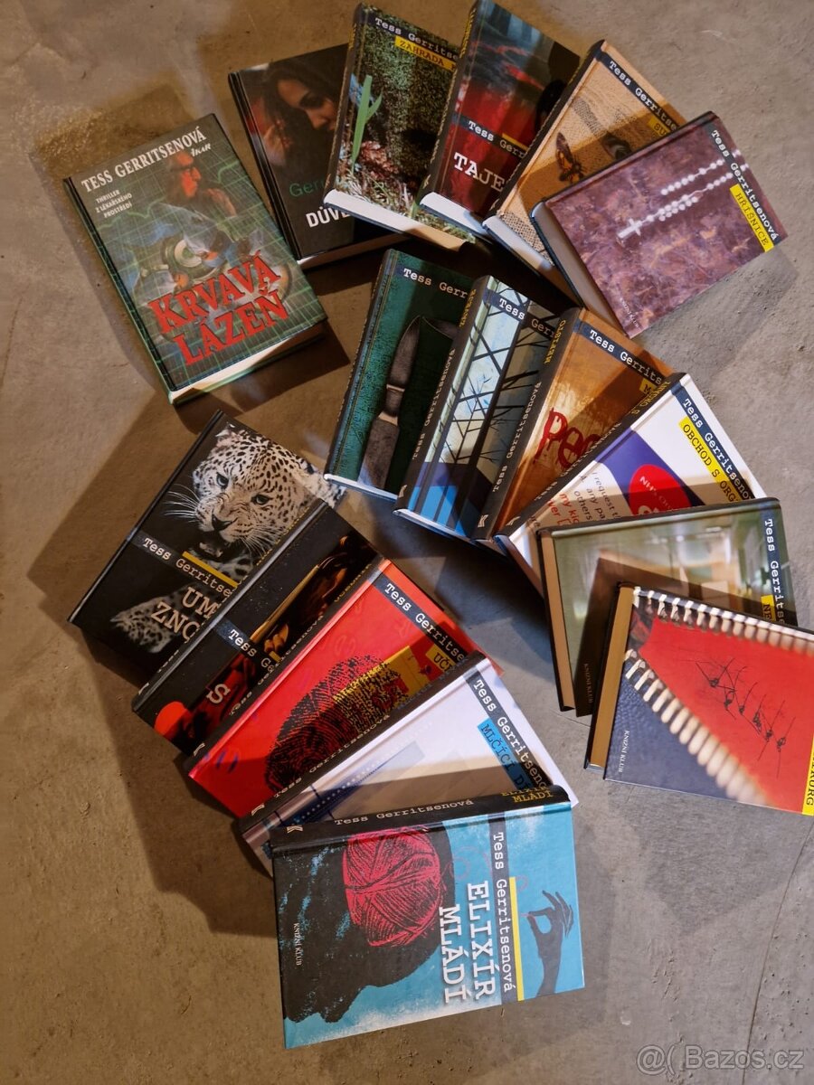 Prodám 17 ks detektivních knih od Tess Gerritsenové