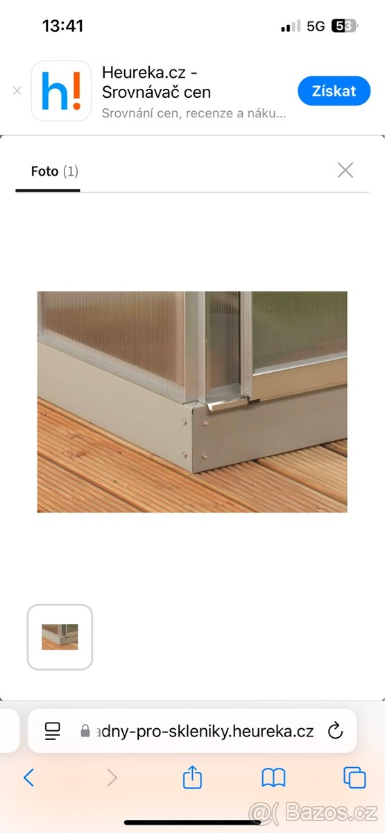 Základna pro skleník šedá