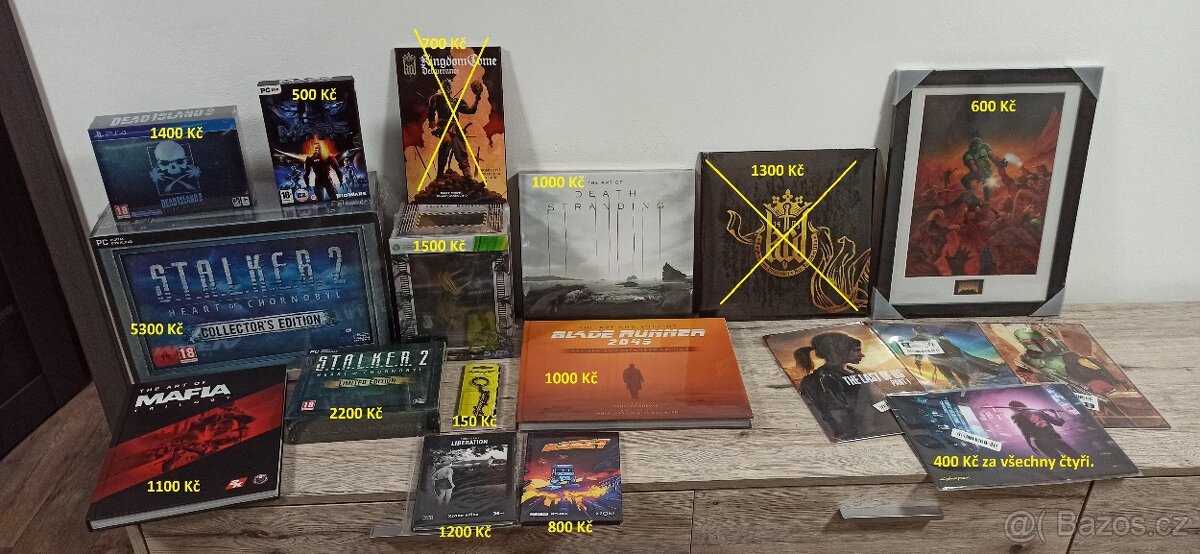 Počítačové hry, sběratelské edice, artbook, xzone edice.
