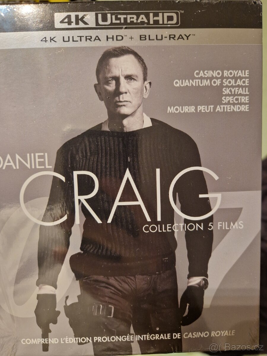 Bond Daniel Craig uhd blu-ray kolekce
