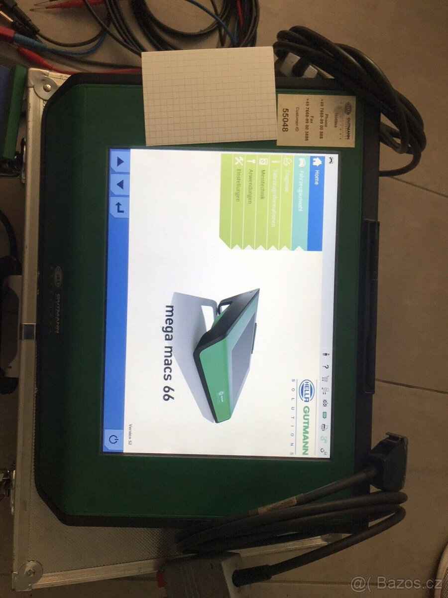 Diagnostický přístroj Hella Gutmann Mega Macs MM66 měřicí te